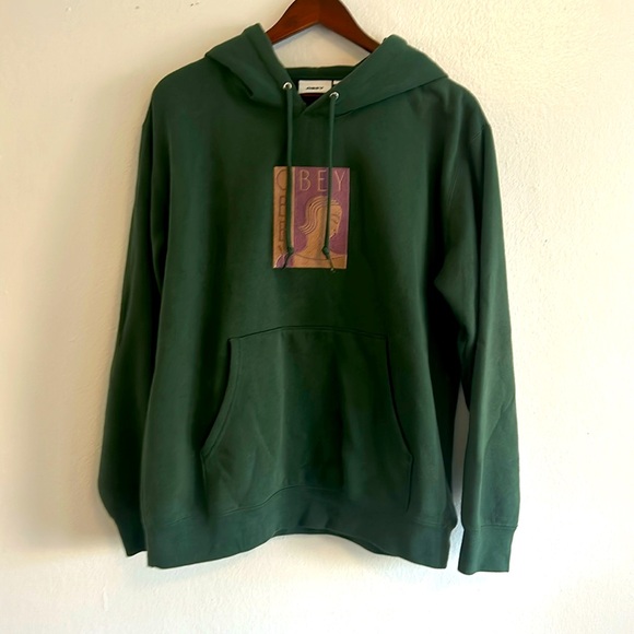 Obey hoodie/ forest green/ medium - Picture 1 of 5